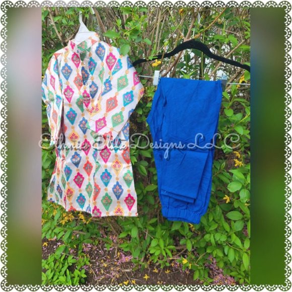 New boys Traditional Silk Kurta cotton+ Pant - Picture 6 of 7